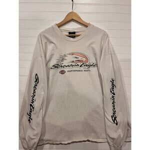Vintage 90s Harley long sleeve graphic tee